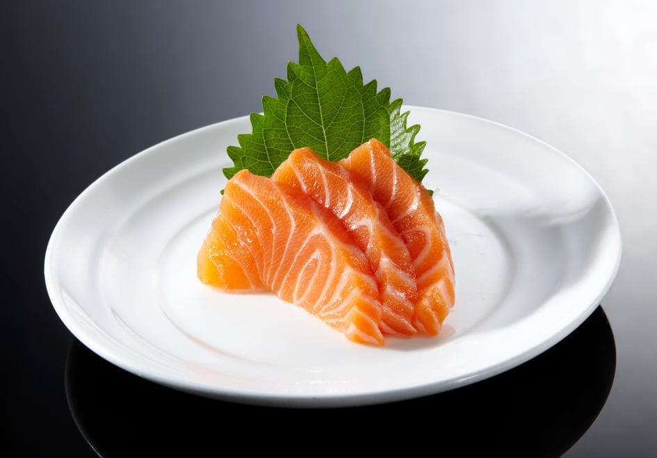 Salmon sashimi