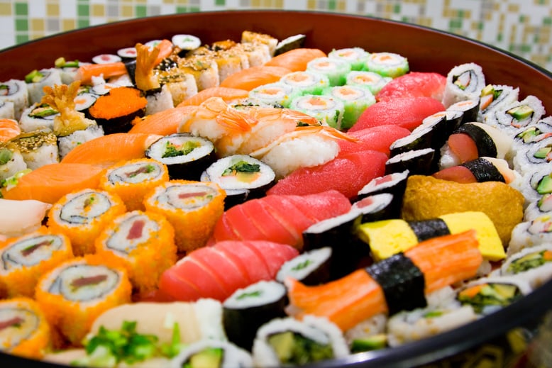 Sushi platter