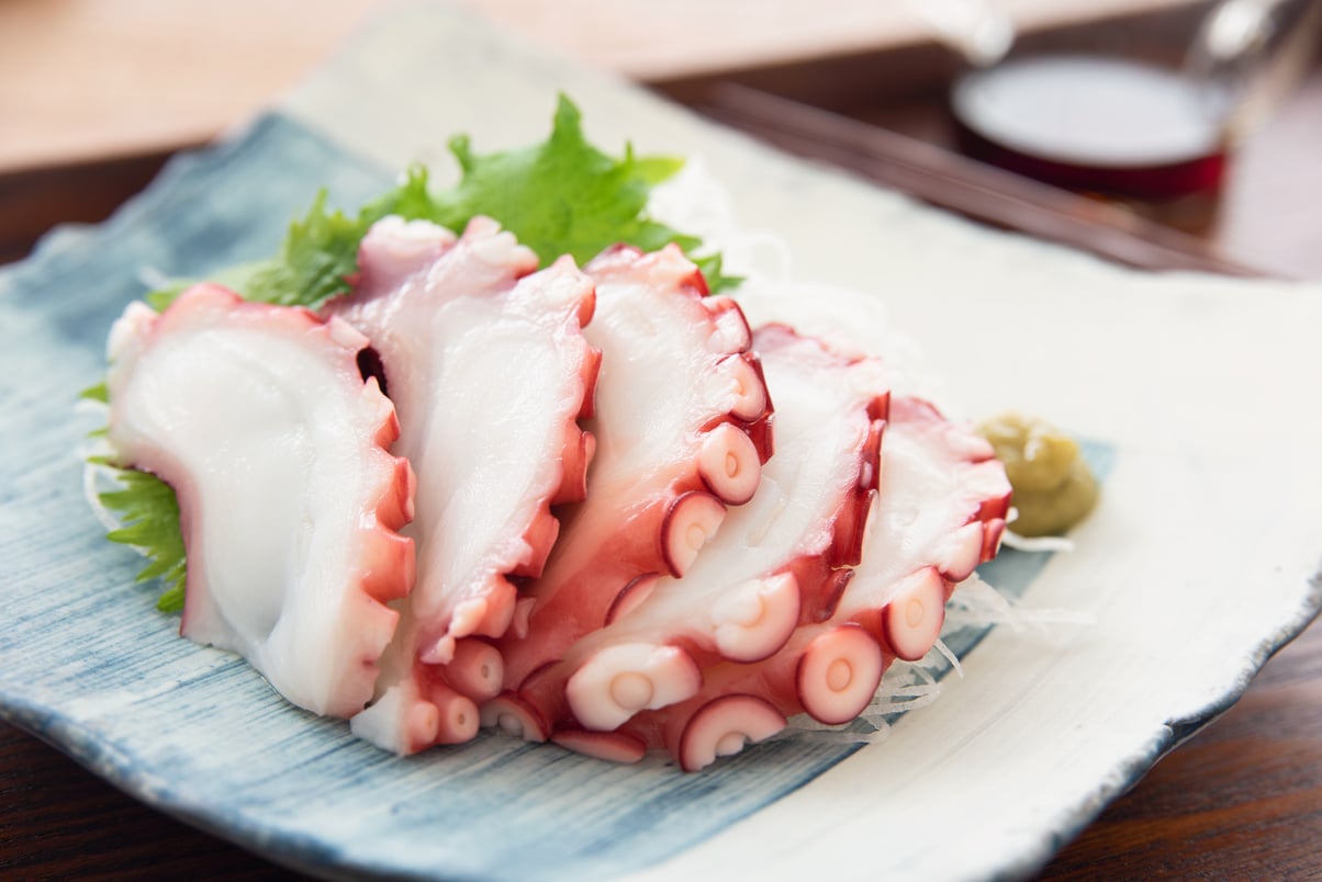 Japanese food, Boiled octopus sashimi