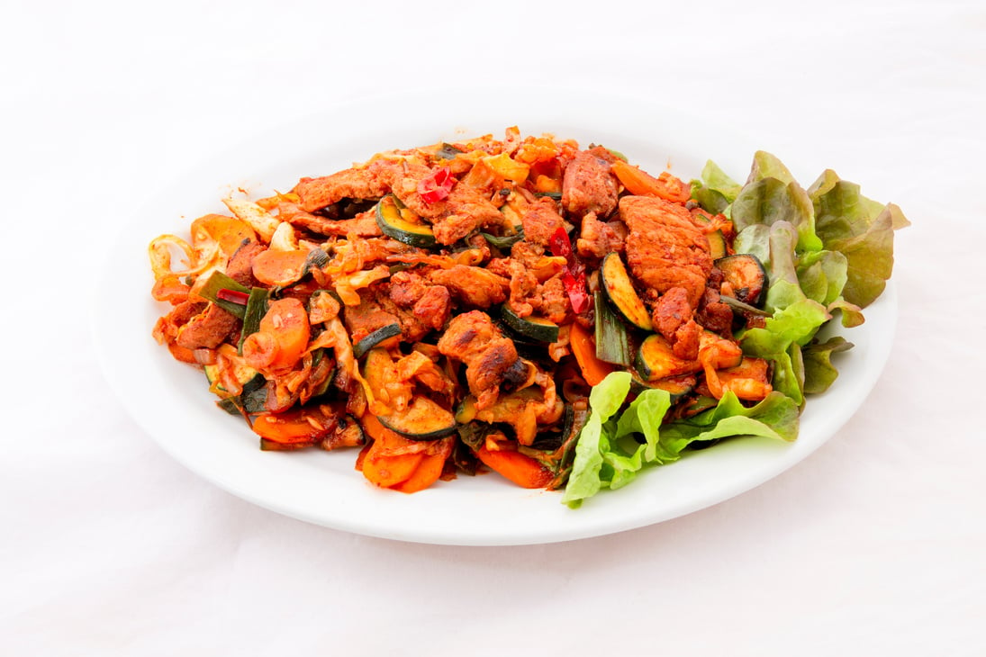 Spicy stir-fried pork